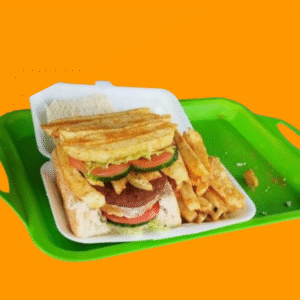 Atchaar, Lettuce, Polony, Cheese, Chips, Egg & Burger