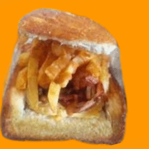 Atchaar, Polony, Cheese, Chips & Egg