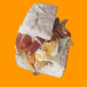 Atchaar, Polony, Cheese, Chips, Egg & Vienna